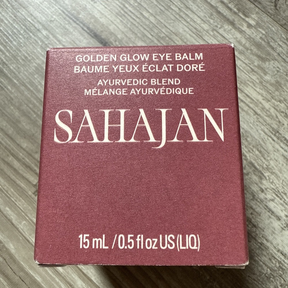 SAHAJAN ~ GOLDEN GLOW EYE BALM ~ 0.5 fl. oz.   NEW IN BOX